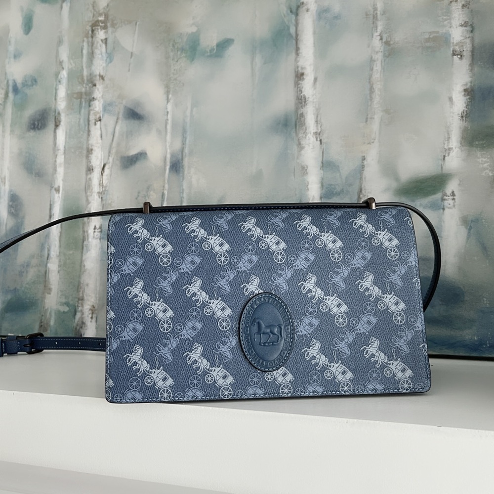 Coach Camille Crossbody Horse And Carriage Print Archive Patch Handbag Bag